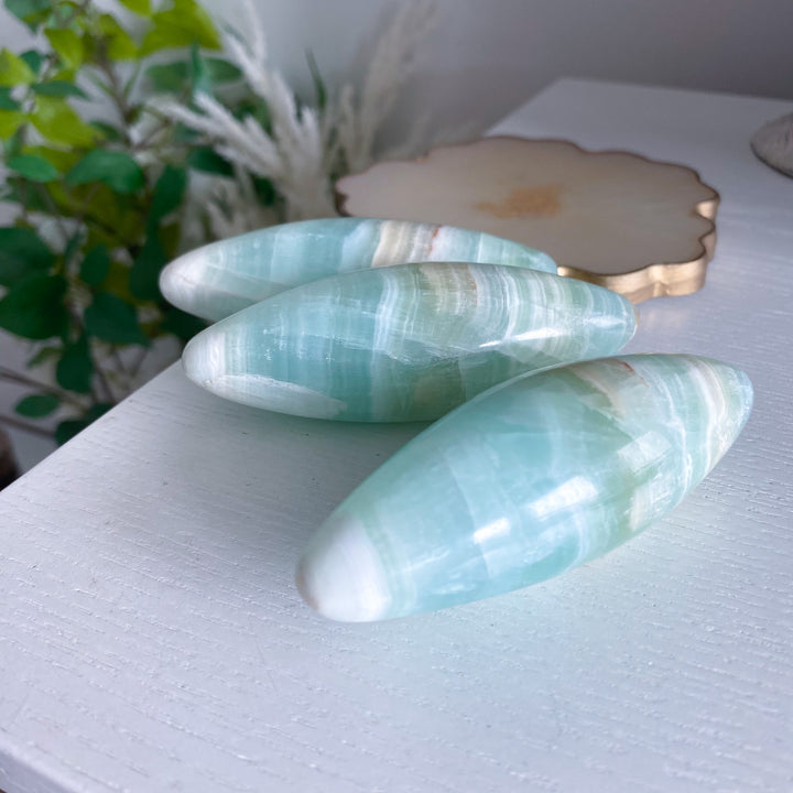 Pistachio Green Calcite Shiva