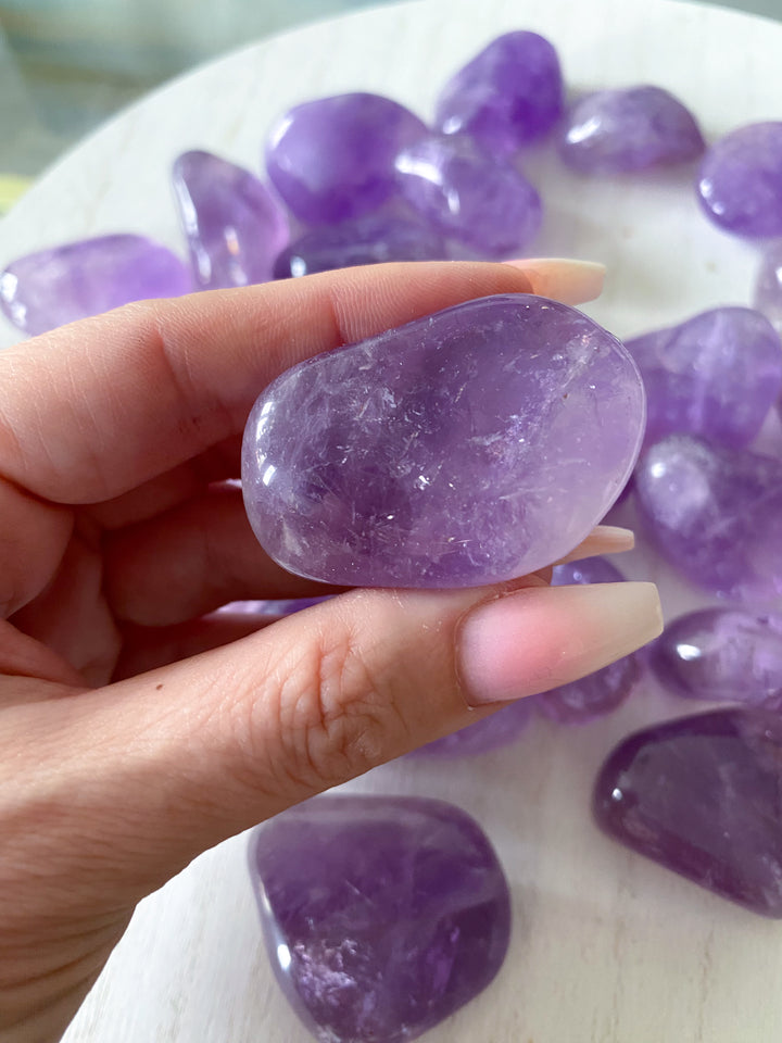 Glassy Amethyst Pebble