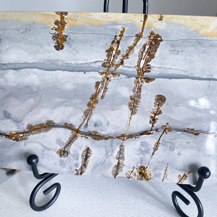 Picture Jasper Slab on Stand 