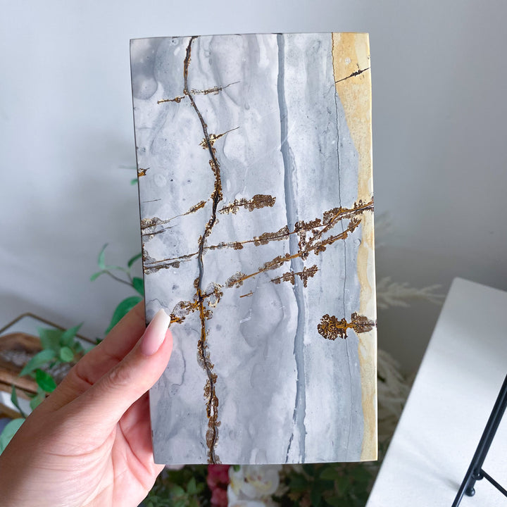 Picture Jasper Slab on Stand 