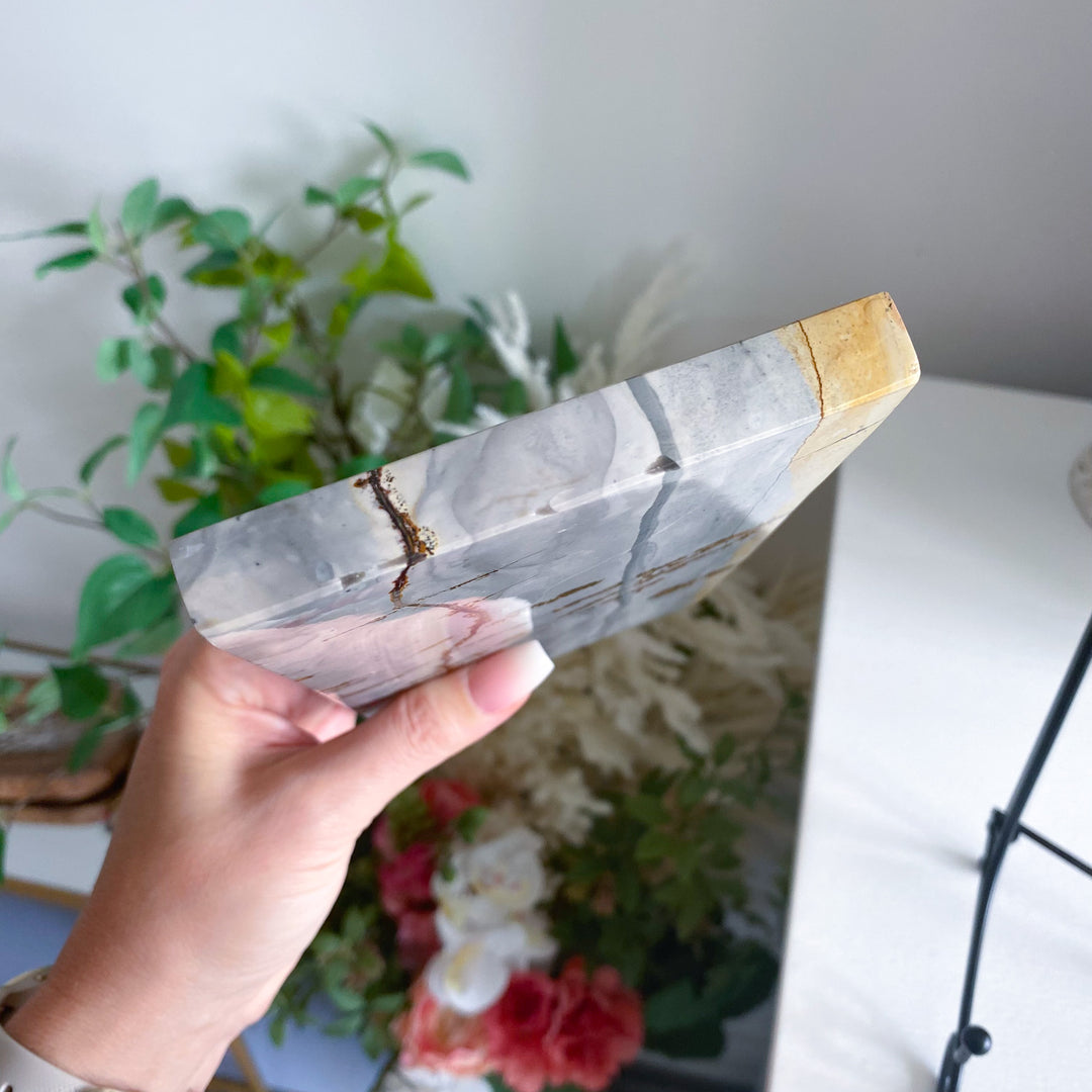 Picture Jasper Slab on Stand 