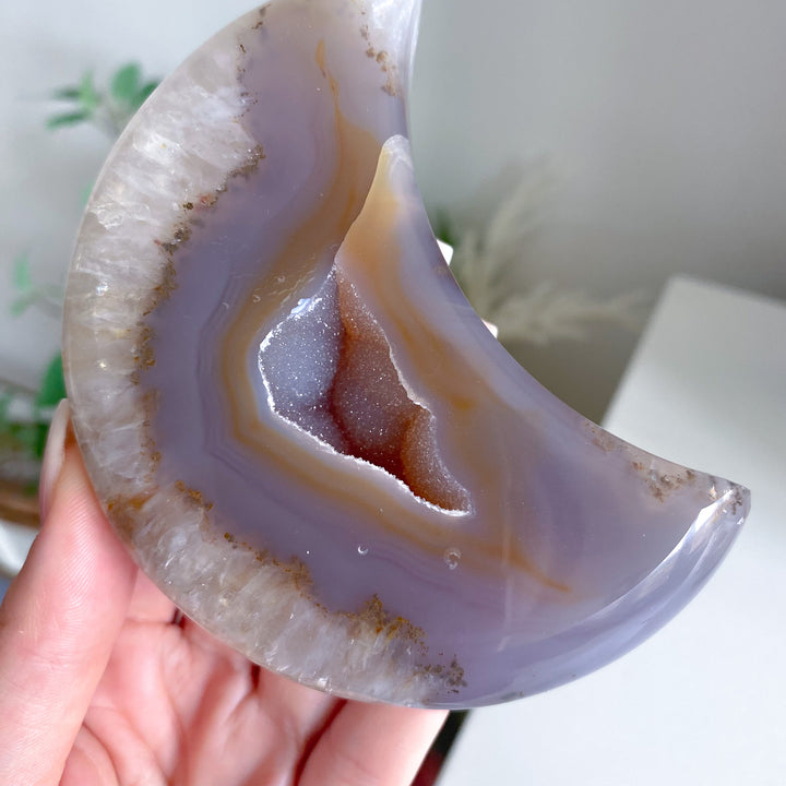 Druzy Agate Moon 