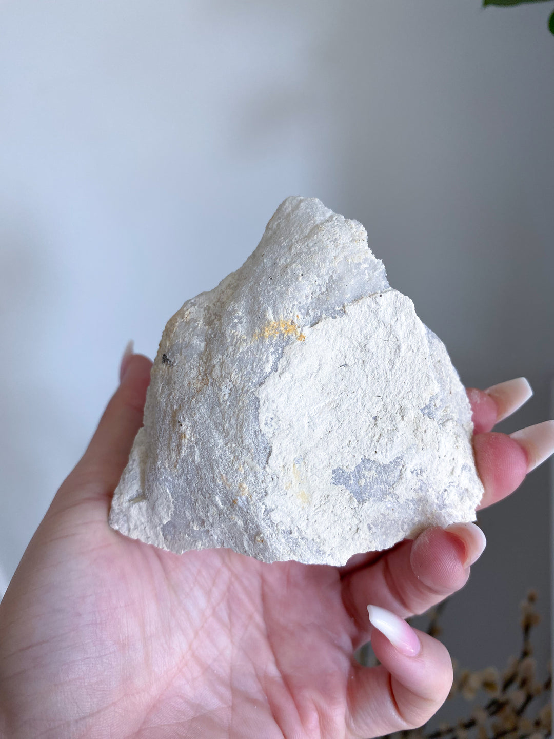 Standing White Calcite Geode Piece