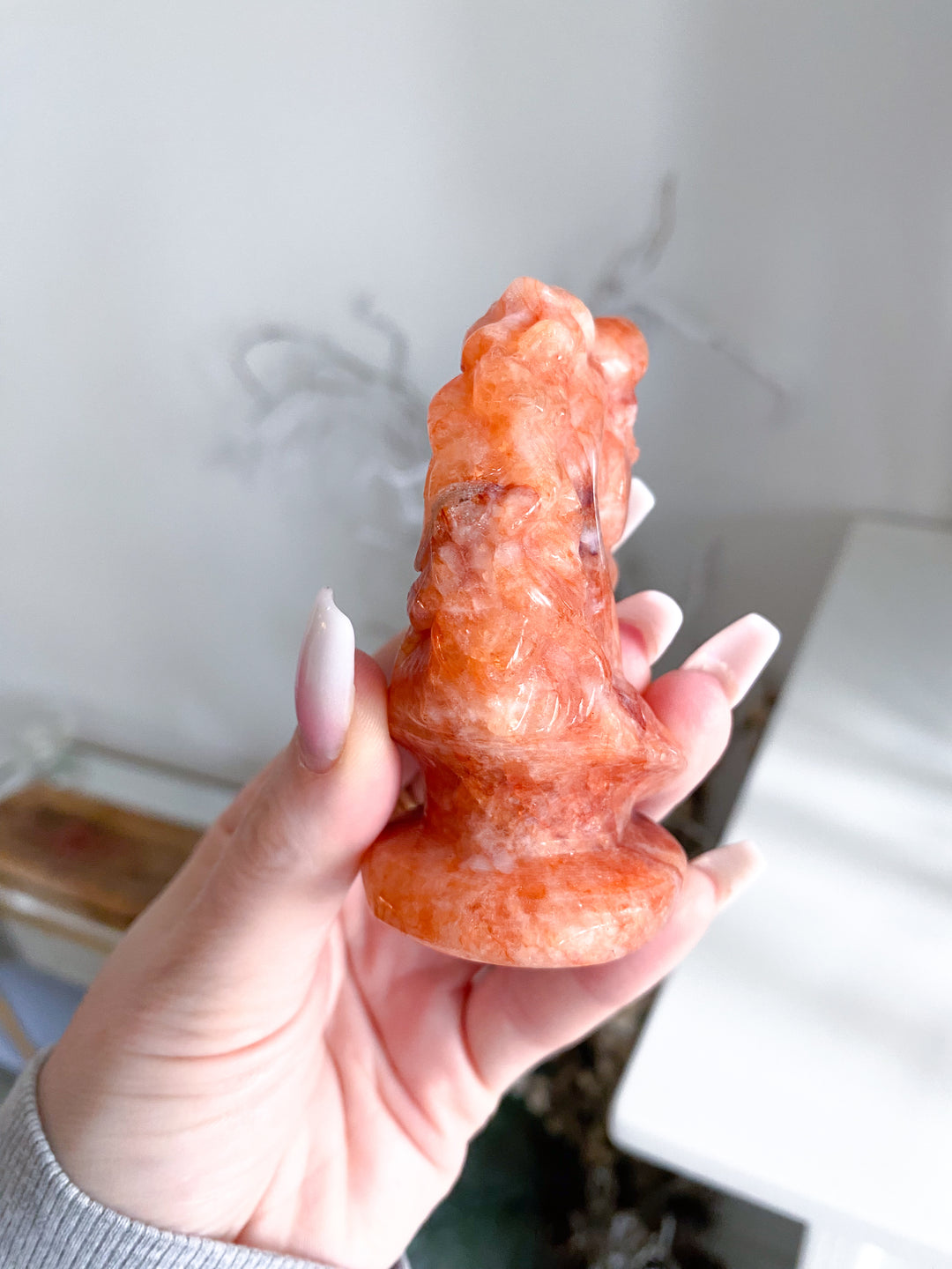 Fire Quartz Horse Carving - Year of the Horse
