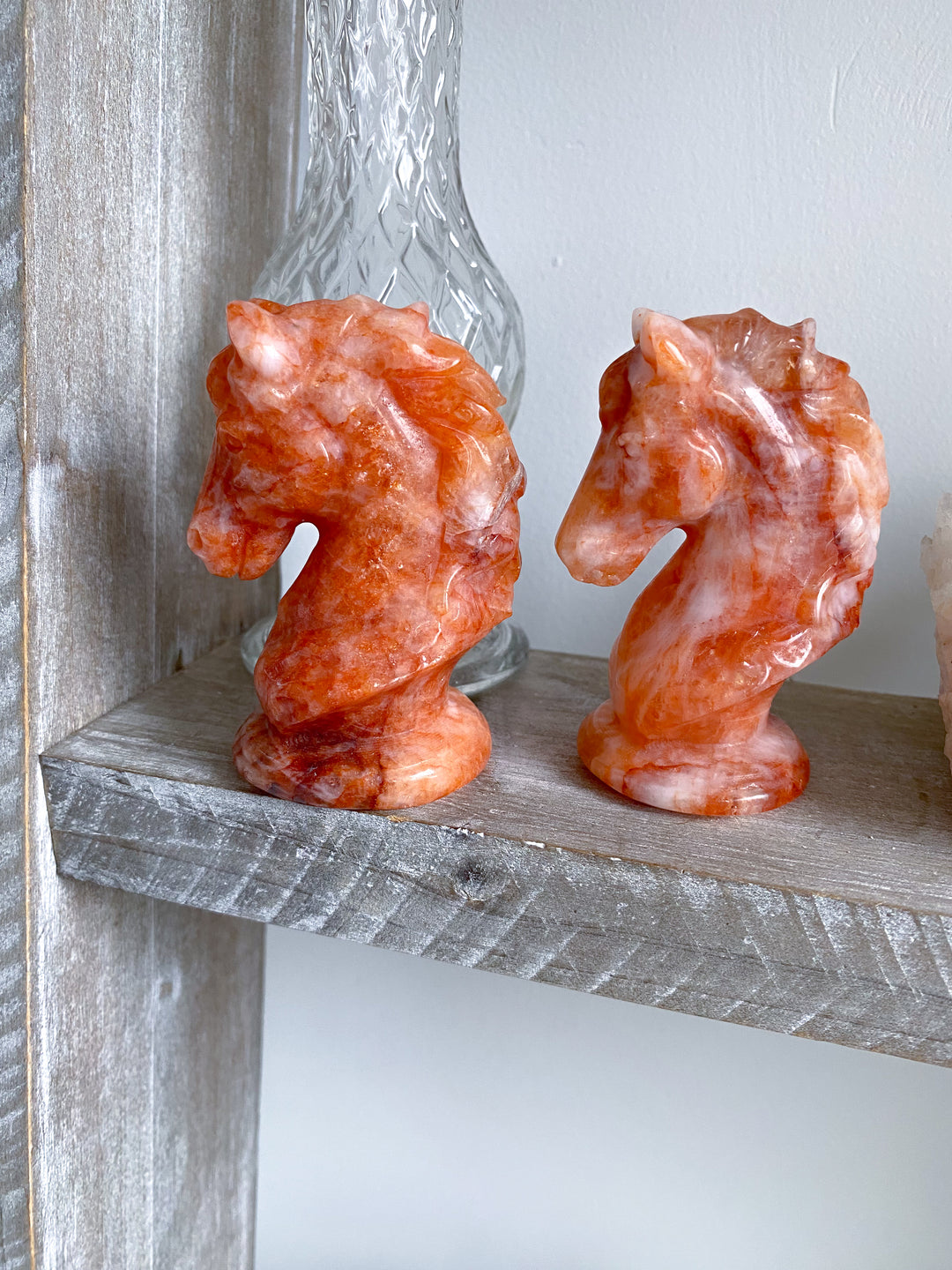 Fire Quartz Horse Carving - Year of the Horse