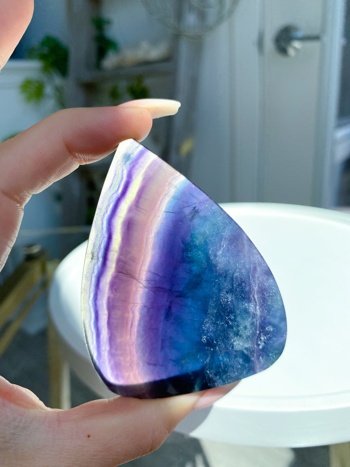 Rainbow Fluorite Polished Flame #1