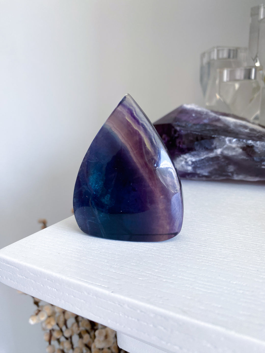 Rainbow Fluorite Polished Flame #1