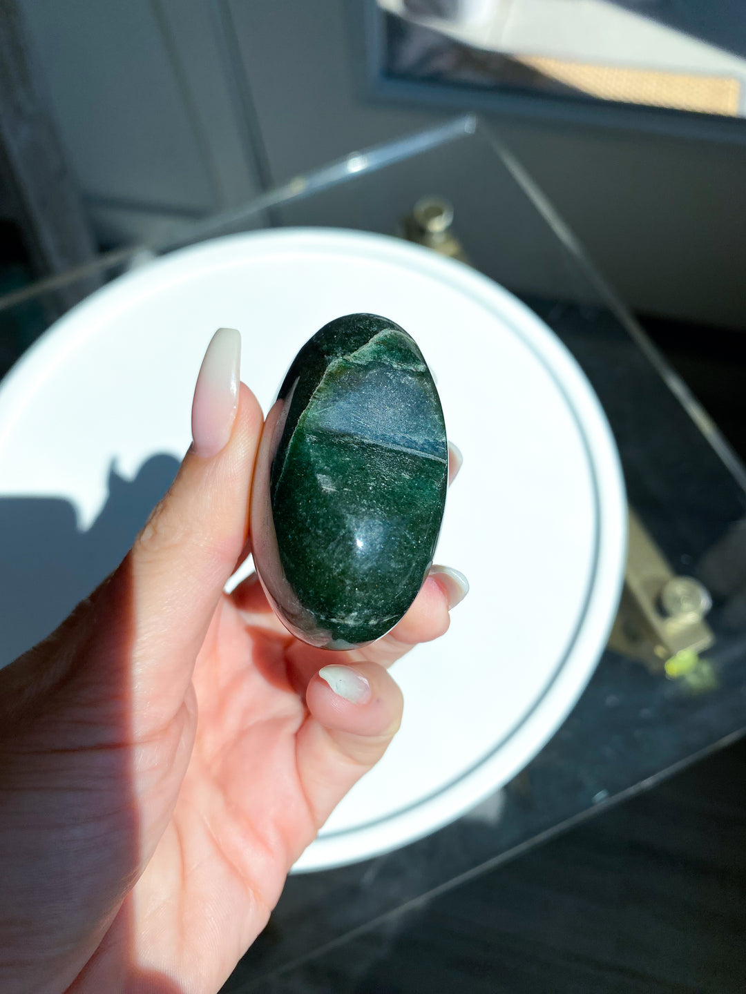 Dark Green Aventurine Heart #5