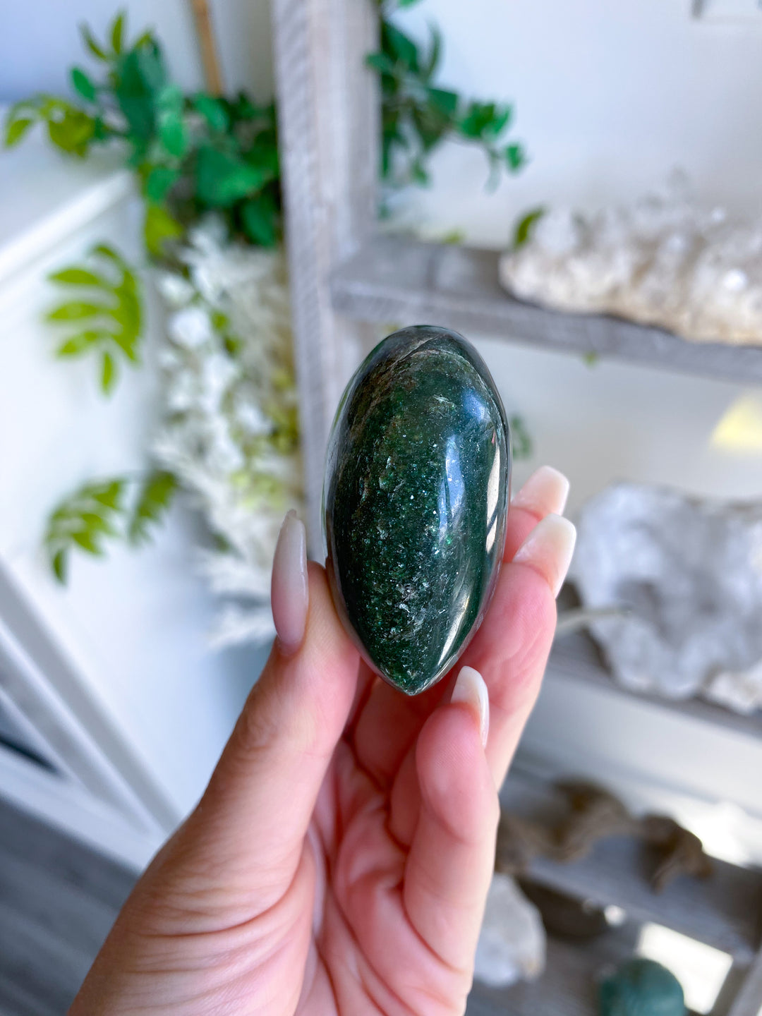 ABUNDANCE: Dark Green Aventurine Heart #8