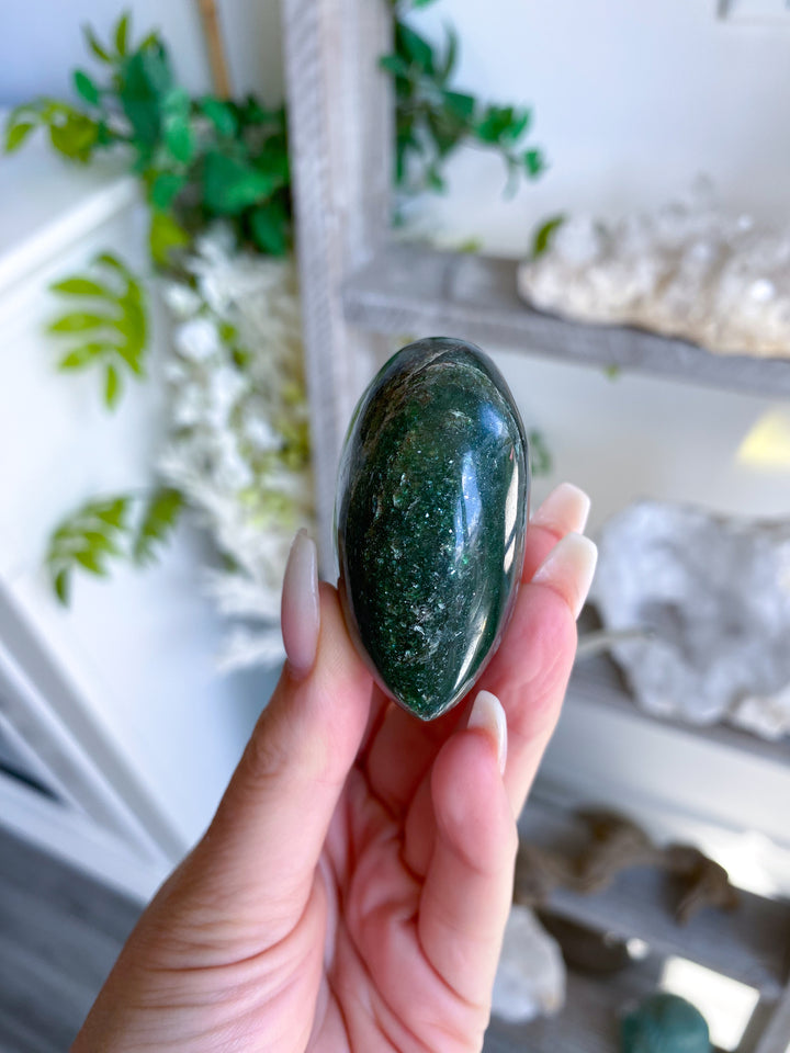 ABUNDANCE: Dark Green Aventurine Heart #8