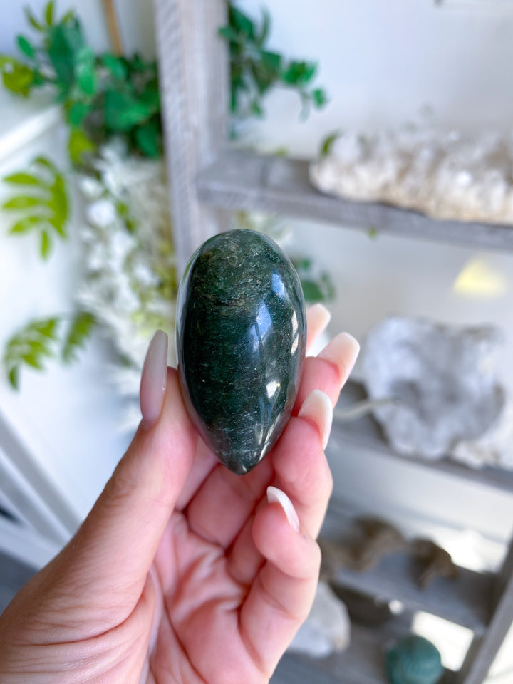 ABUNDANCE: Dark Green Aventurine Heart #8