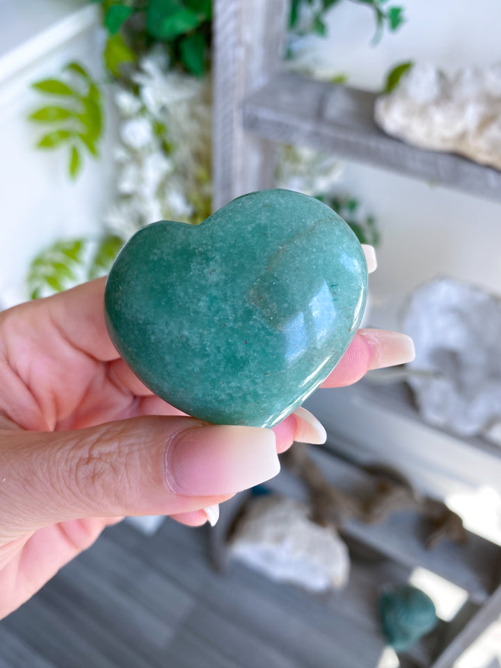 Green Aventurine Heart #9