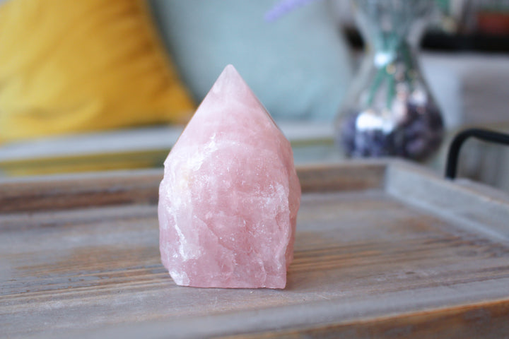 Large Gentle Rose Quartz Top Polish - Get Exact Stone
