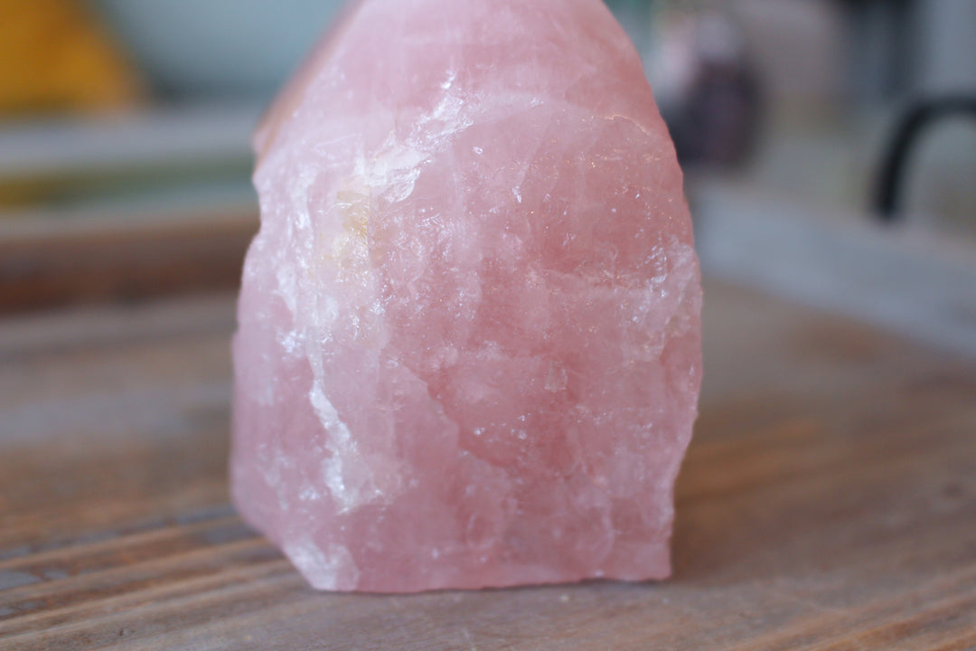 Large Gentle Rose Quartz Top Polish - Get Exact Stone