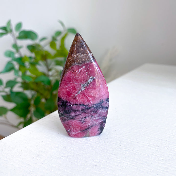 Rustic Rhodonite Flame 