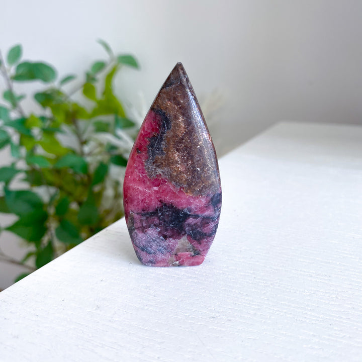 Rustic Rhodonite Flame 