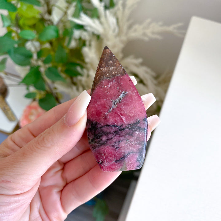 Rustic Rhodonite Flame 