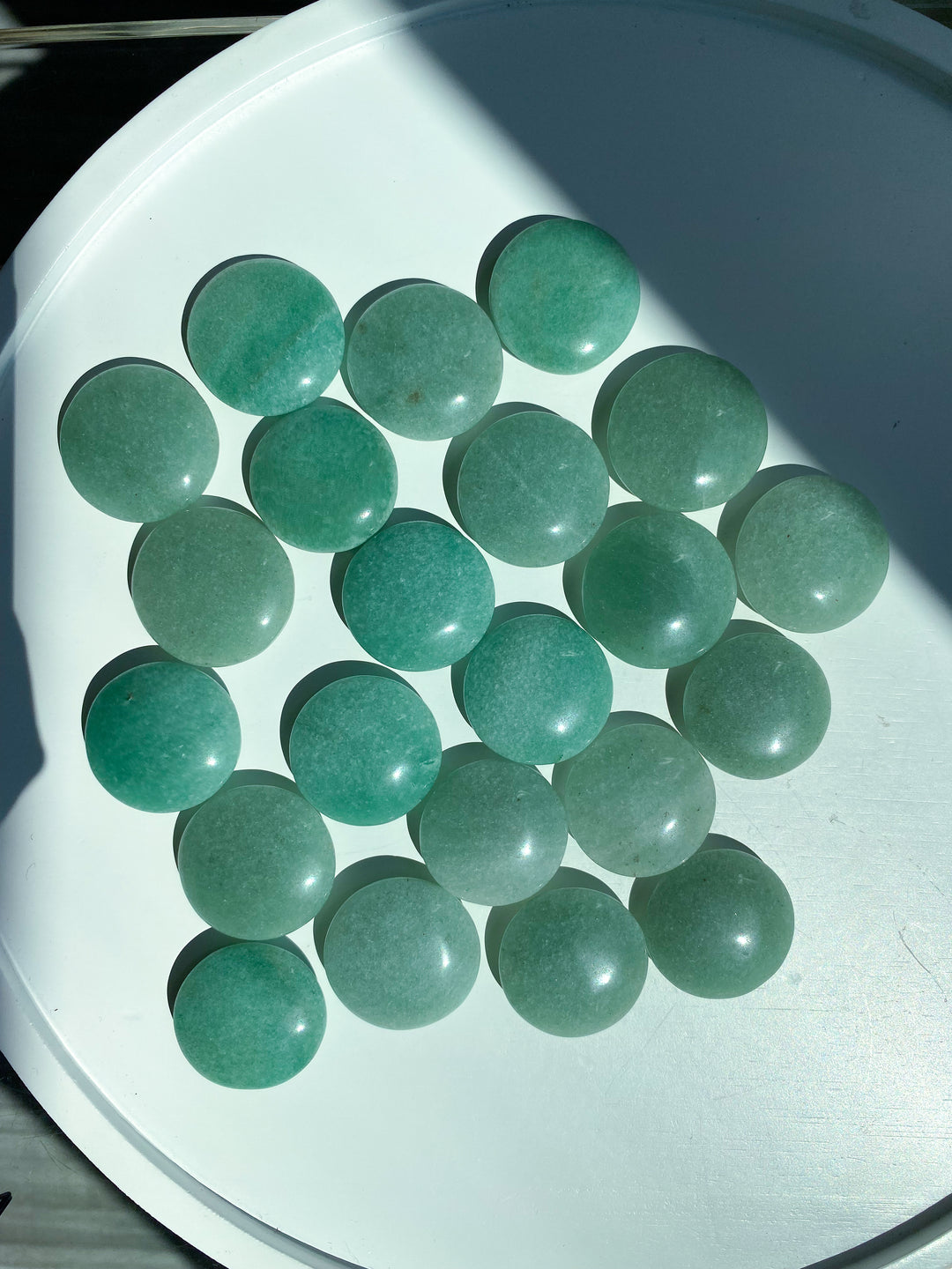 Green Aventurine Coin - Money Attractor