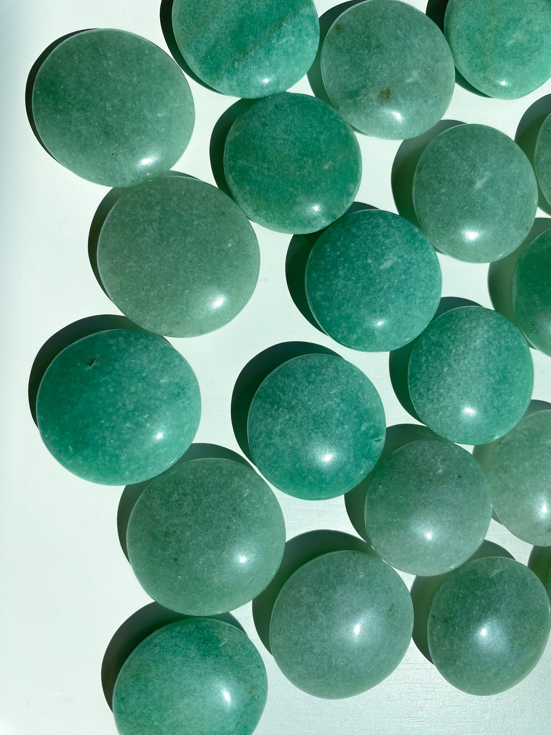 Green Aventurine Coin - Money Attractor