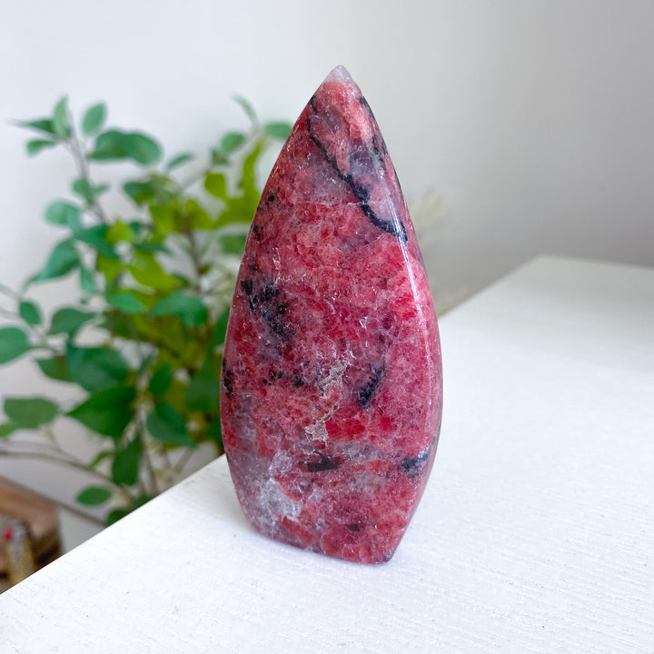 Tall Rhodonite Flame 