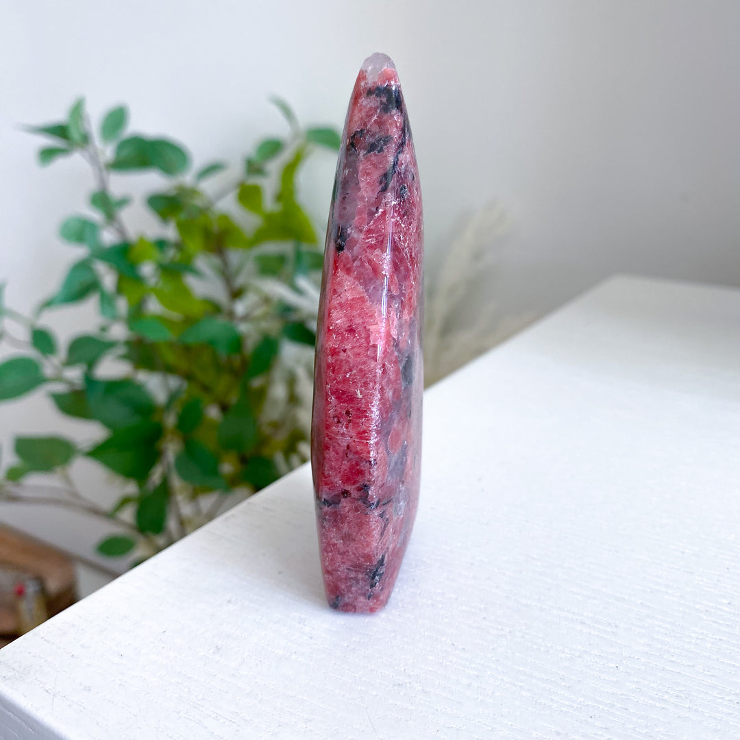 Tall Rhodonite Flame 