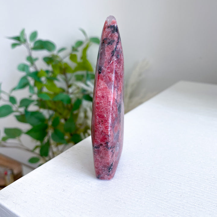 Tall Rhodonite Flame 