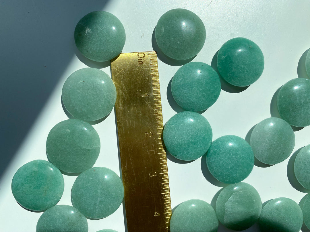 Green Aventurine Coin - Money Attractor