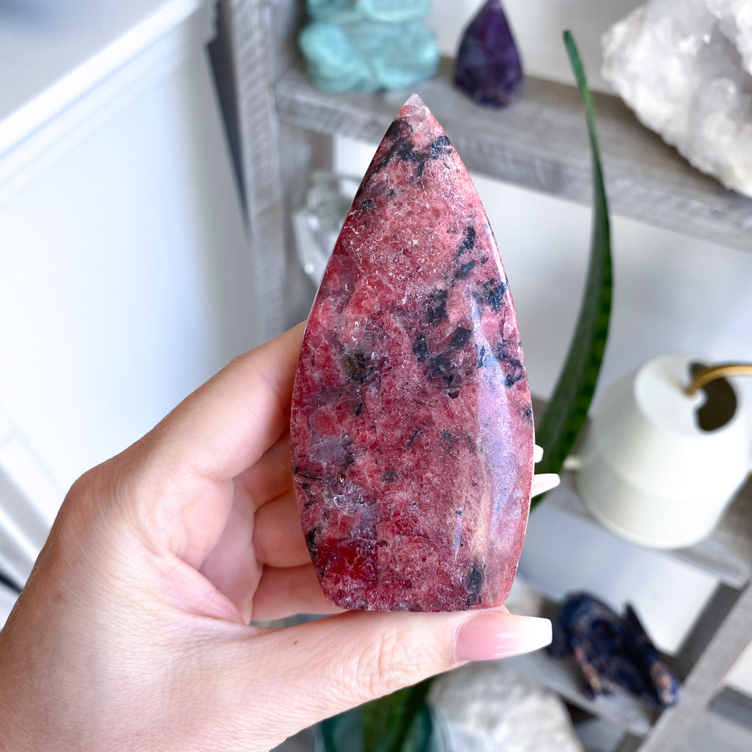 Tall Rhodonite Flame 