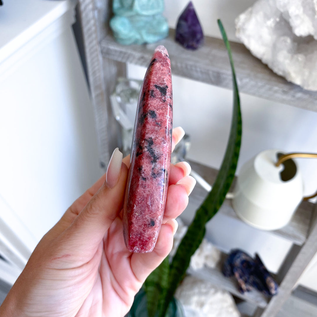 Tall Rhodonite Flame 