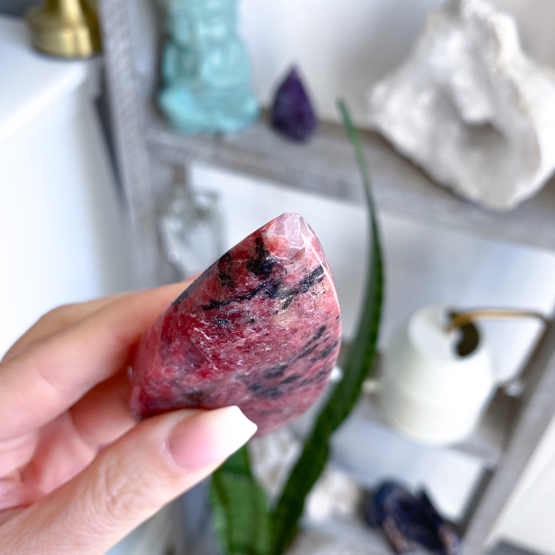 Tall Rhodonite Flame 