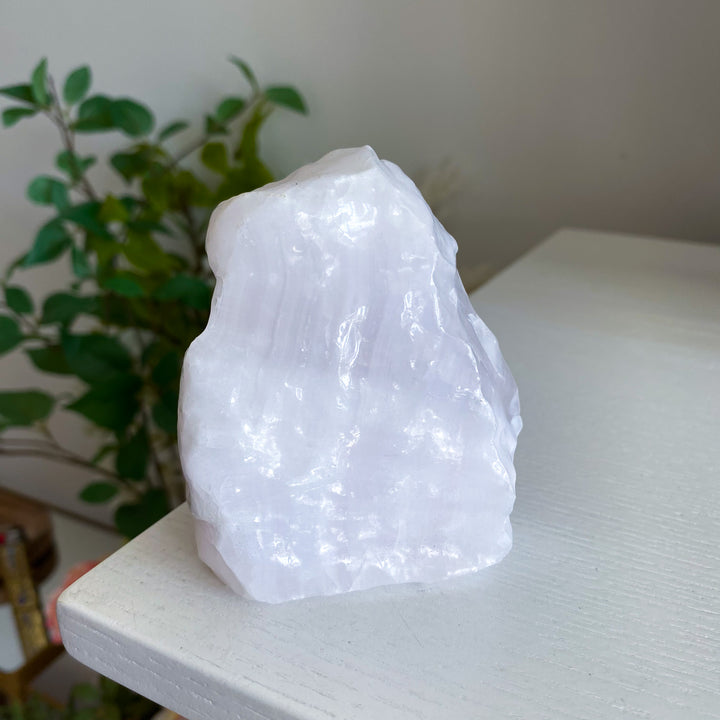 Pink Calcite Coated Chunk 
