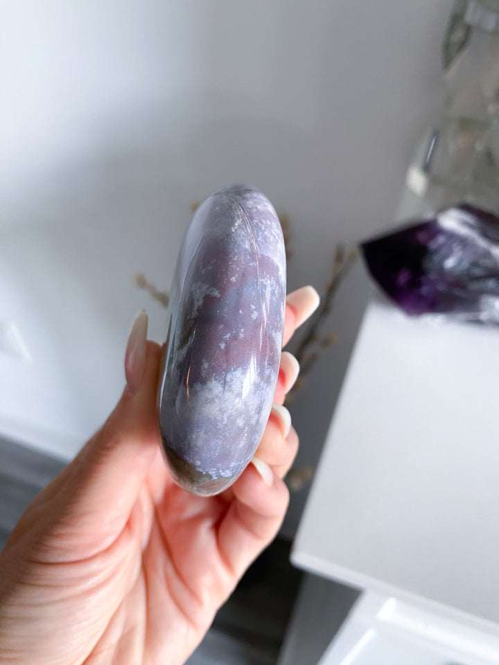 XL RARE Pastel Unicorn Jasper Palm Stone #8