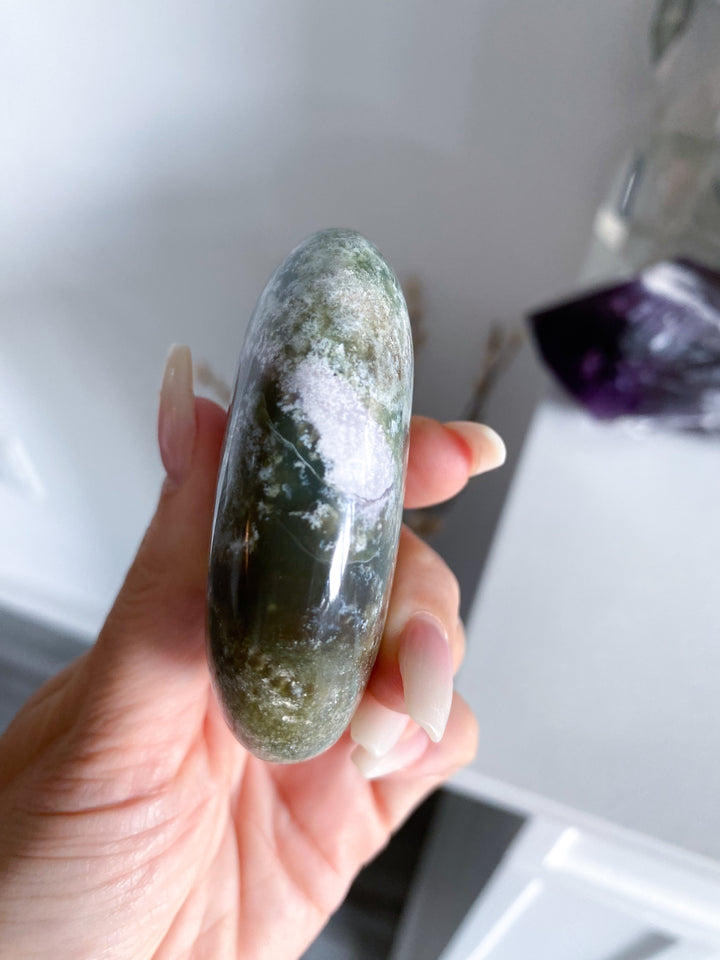 XL RARE Pastel Unicorn Jasper Palm Stone #8