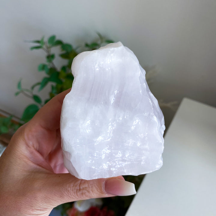 Pink Calcite Coated Chunk 