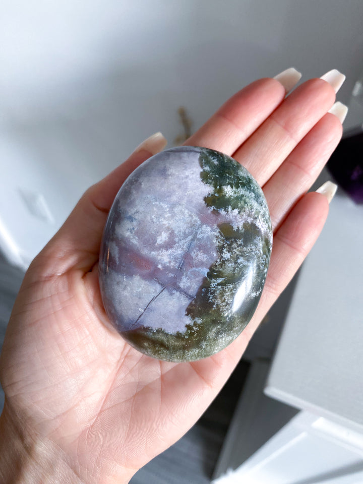 XL RARE Pastel Unicorn Jasper Palm Stone #8