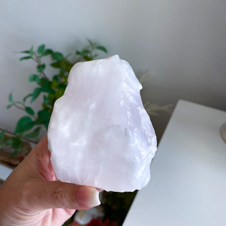 Pink Calcite Coated Chunk 