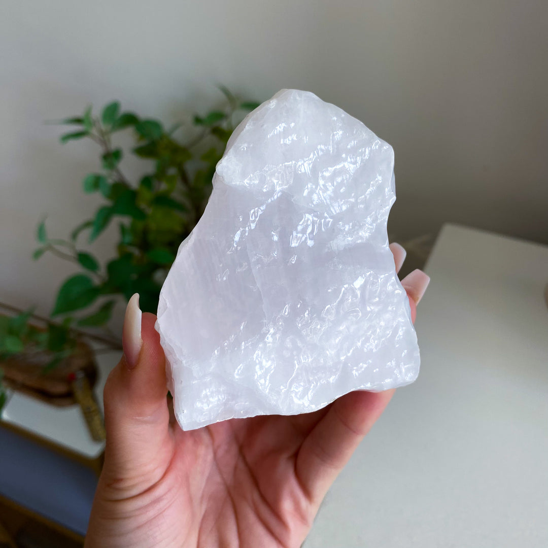Pink Calcite Coated Chunk 