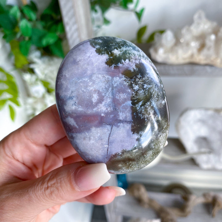 XL RARE Pastel Unicorn Jasper Palm Stone #8