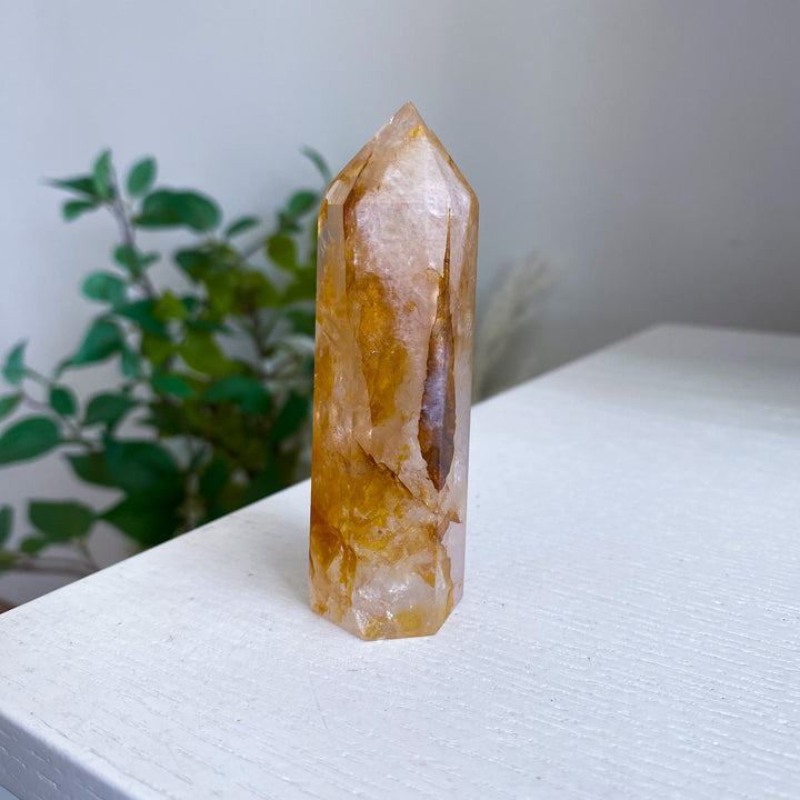 Orange Golden Healer Quartz Tower - Imperfect