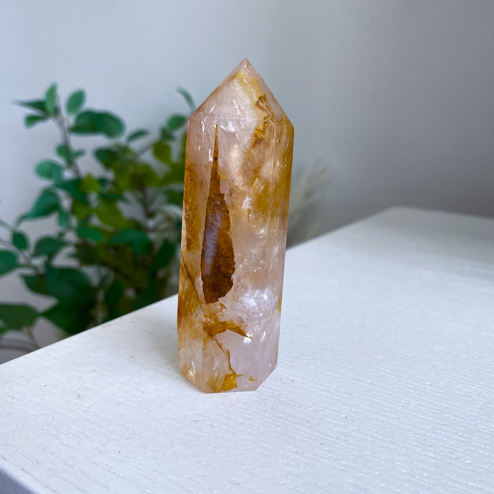 Orange Golden Healer Quartz Tower - Imperfect