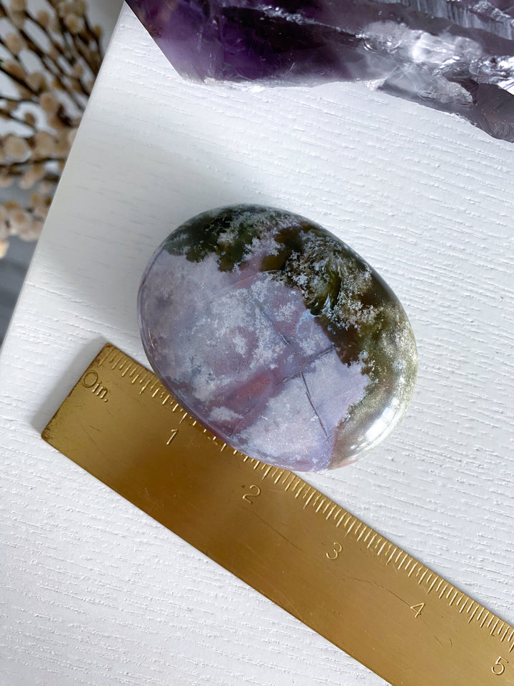 XL RARE Pastel Unicorn Jasper Palm Stone #8
