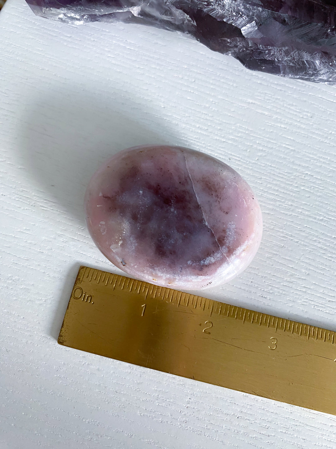 Large Pink Opal Palm Stone #1 - Get Exact Item