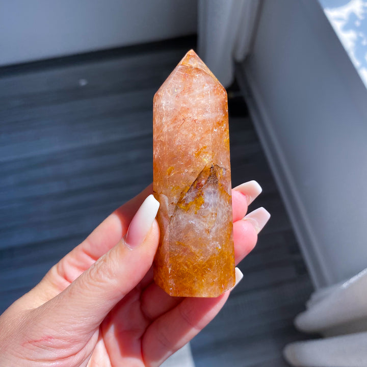 Orange Golden Healer Quartz Tower - Imperfect