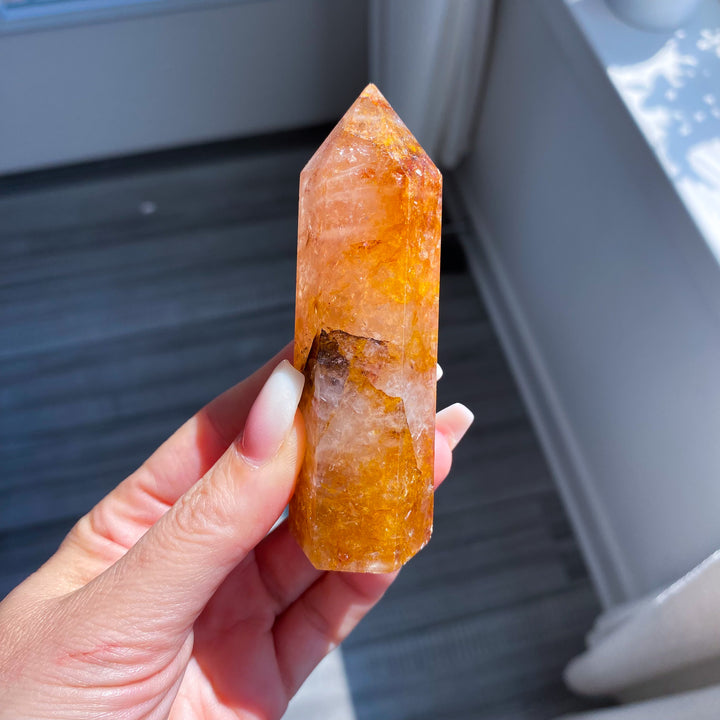 Orange Golden Healer Quartz Tower - Imperfect