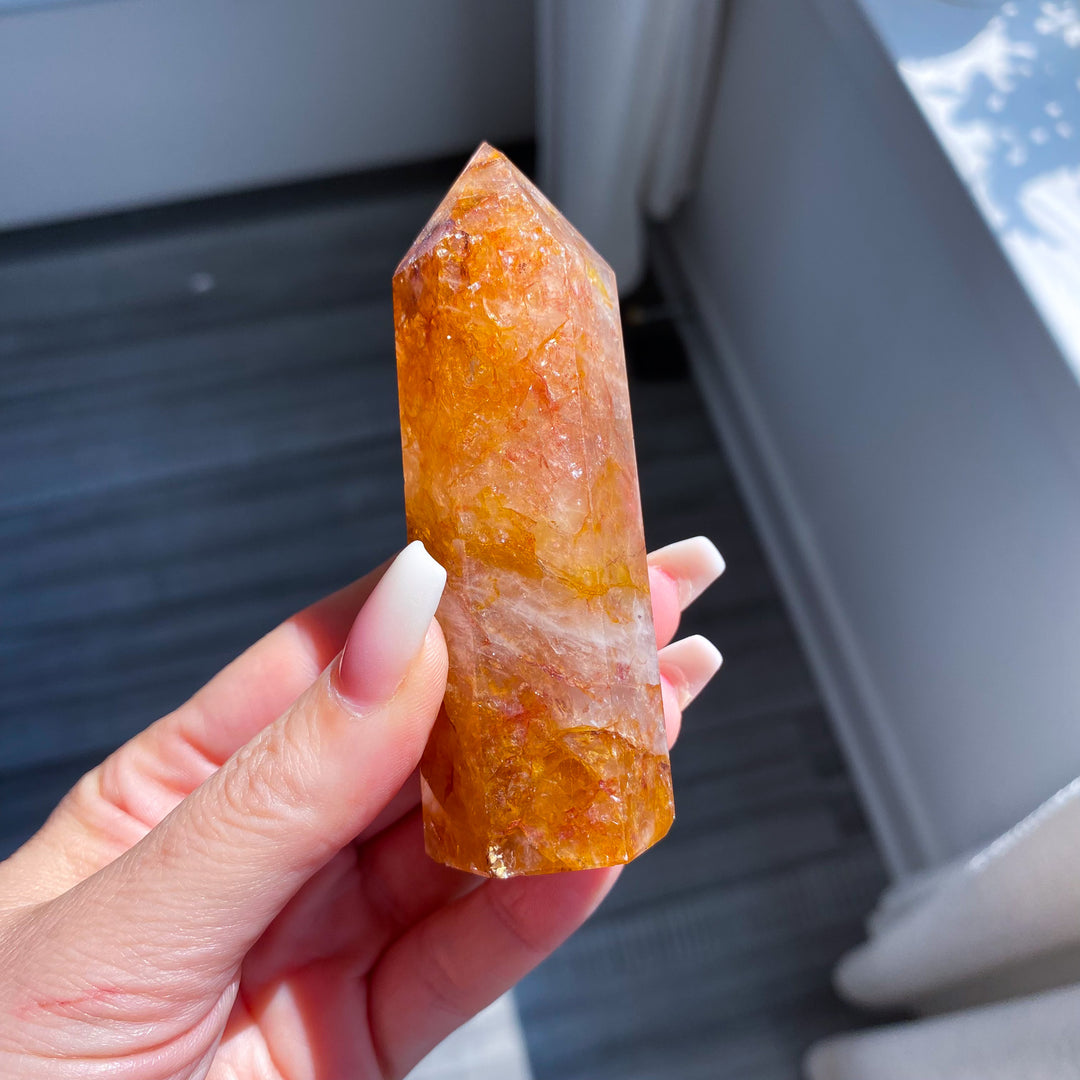 Orange Golden Healer Quartz Tower - Imperfect