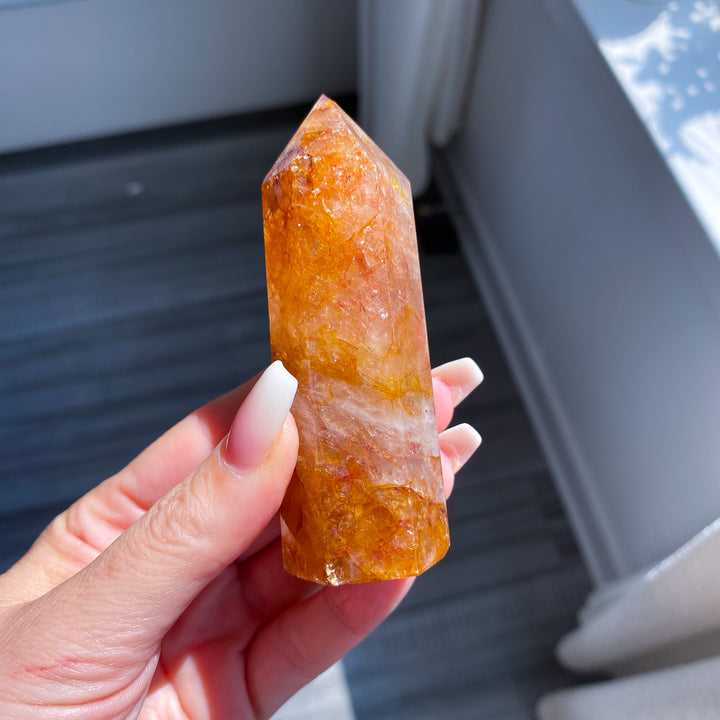 Orange Golden Healer Quartz Tower - Imperfect