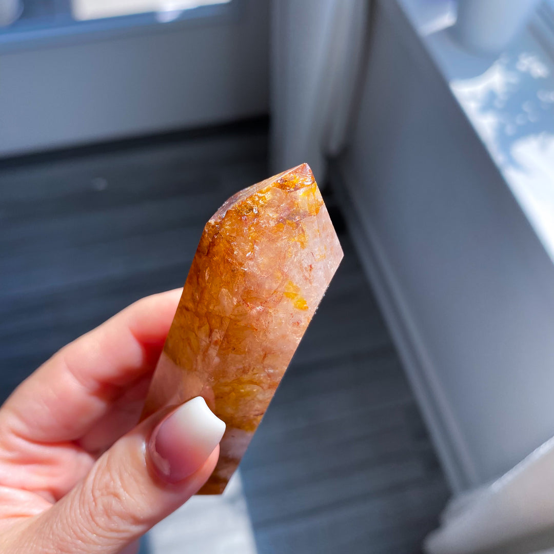 Orange Golden Healer Quartz Tower - Imperfect