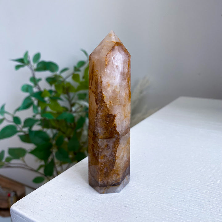 Orange Golden Healer Quartz Tower - Imperfect