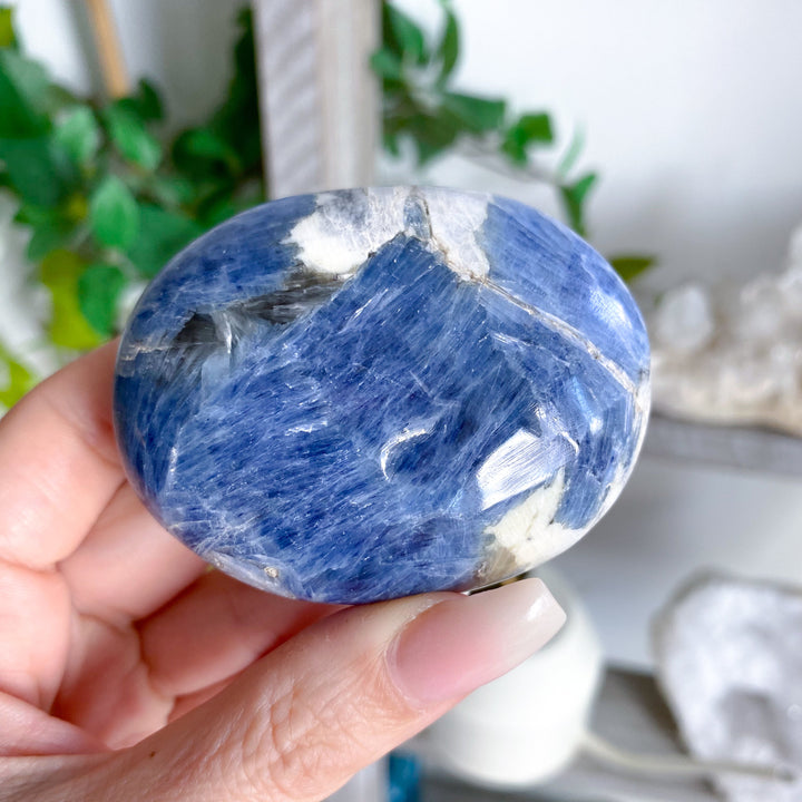XL Blue Kyanite Palm Stone #2