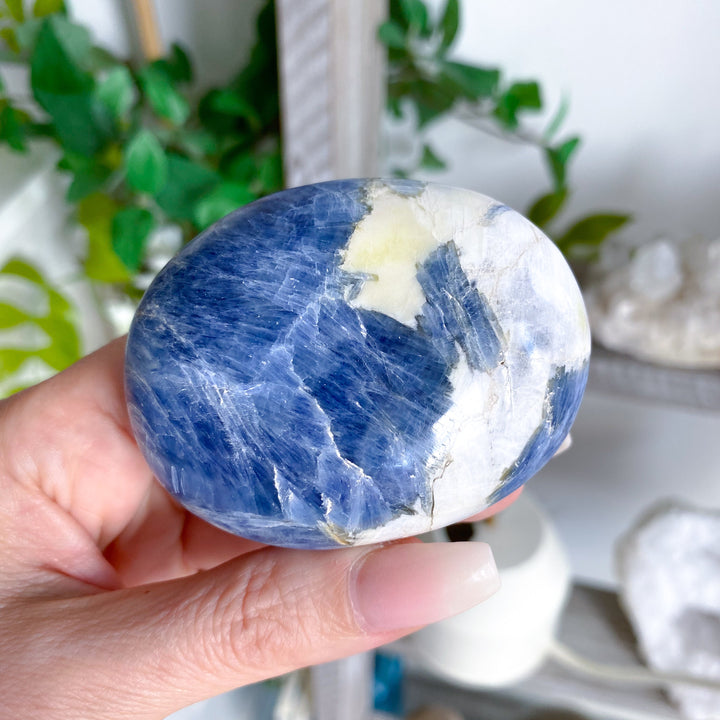 XL Blue Kyanite Palm Stone #2